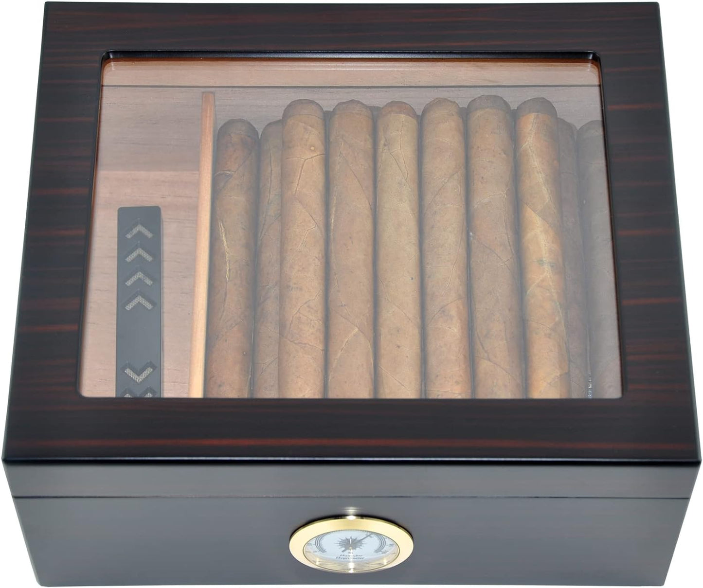 Zigarren Humidor, Ebenholzschwarz