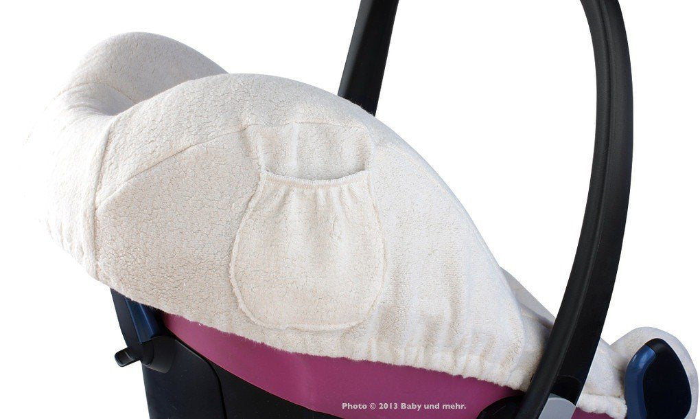 Frottee Sommerbezug für Babyschale, Rosa
