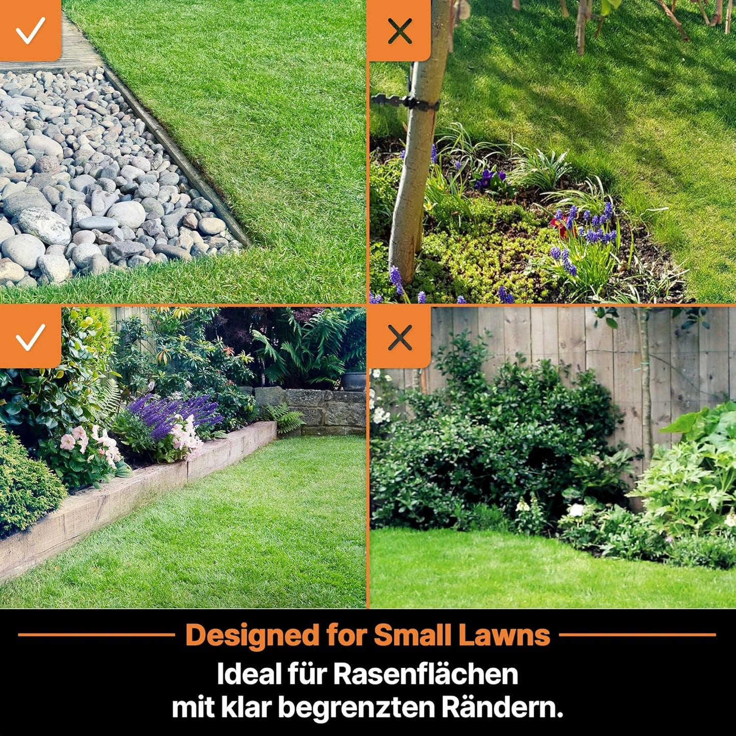 OcuMow16 Mähroboter kabellos für 200 ㎡ Rasenflächen, Mähroboter 200㎡
