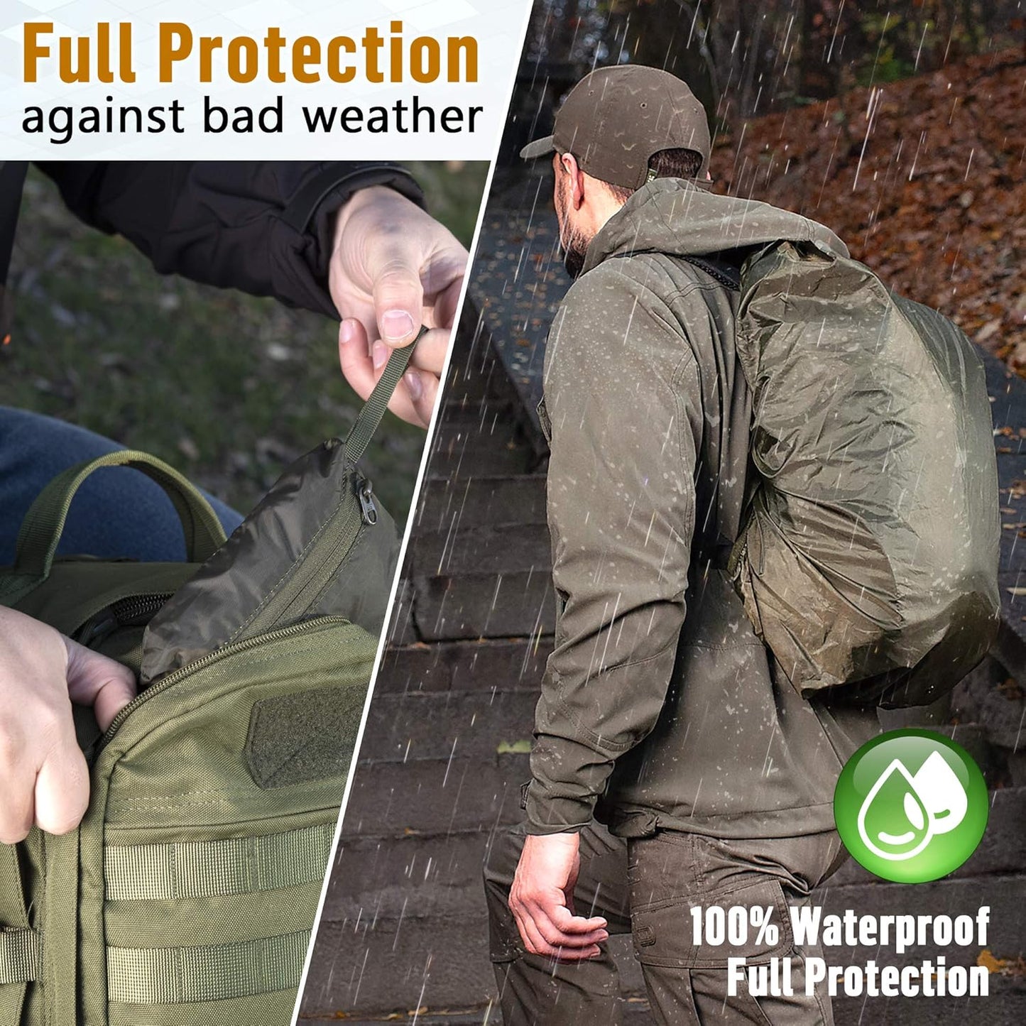 Wasserdichter Regenschutz für Outdoor-Aktivitäten, S