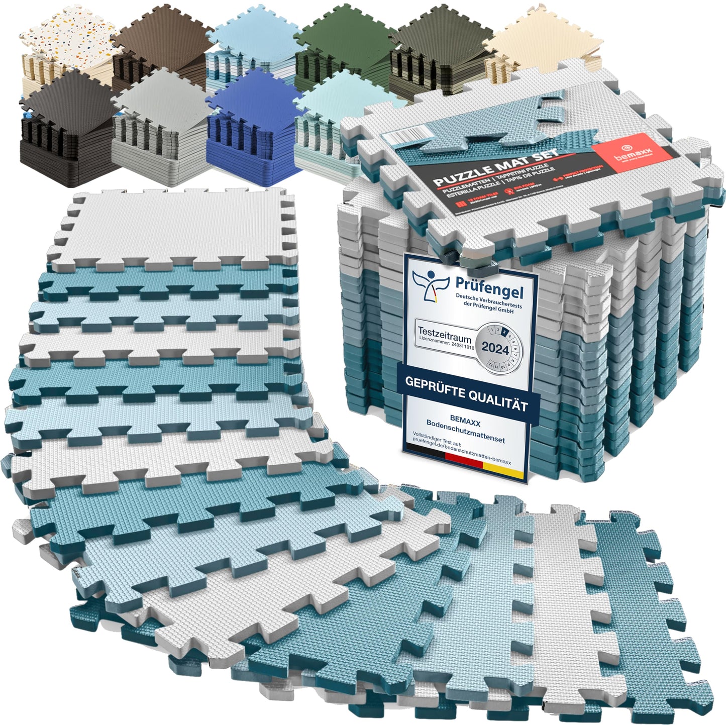 Bodenschutz-Puzzlematten-Set, 18 Stück