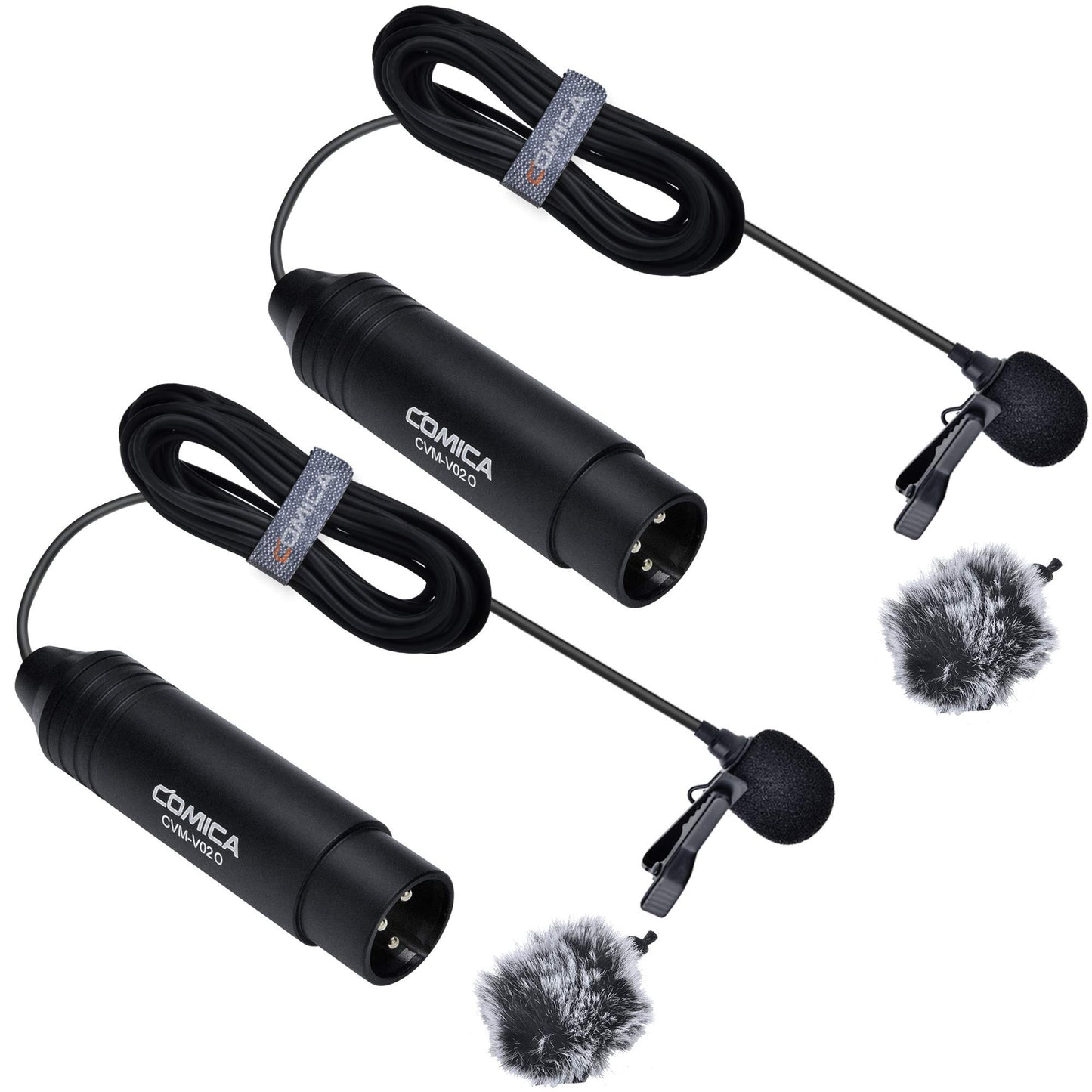 Lavalier Mikrofon-Set mit XLR-Anschluss, Kugel 2P 1,8m