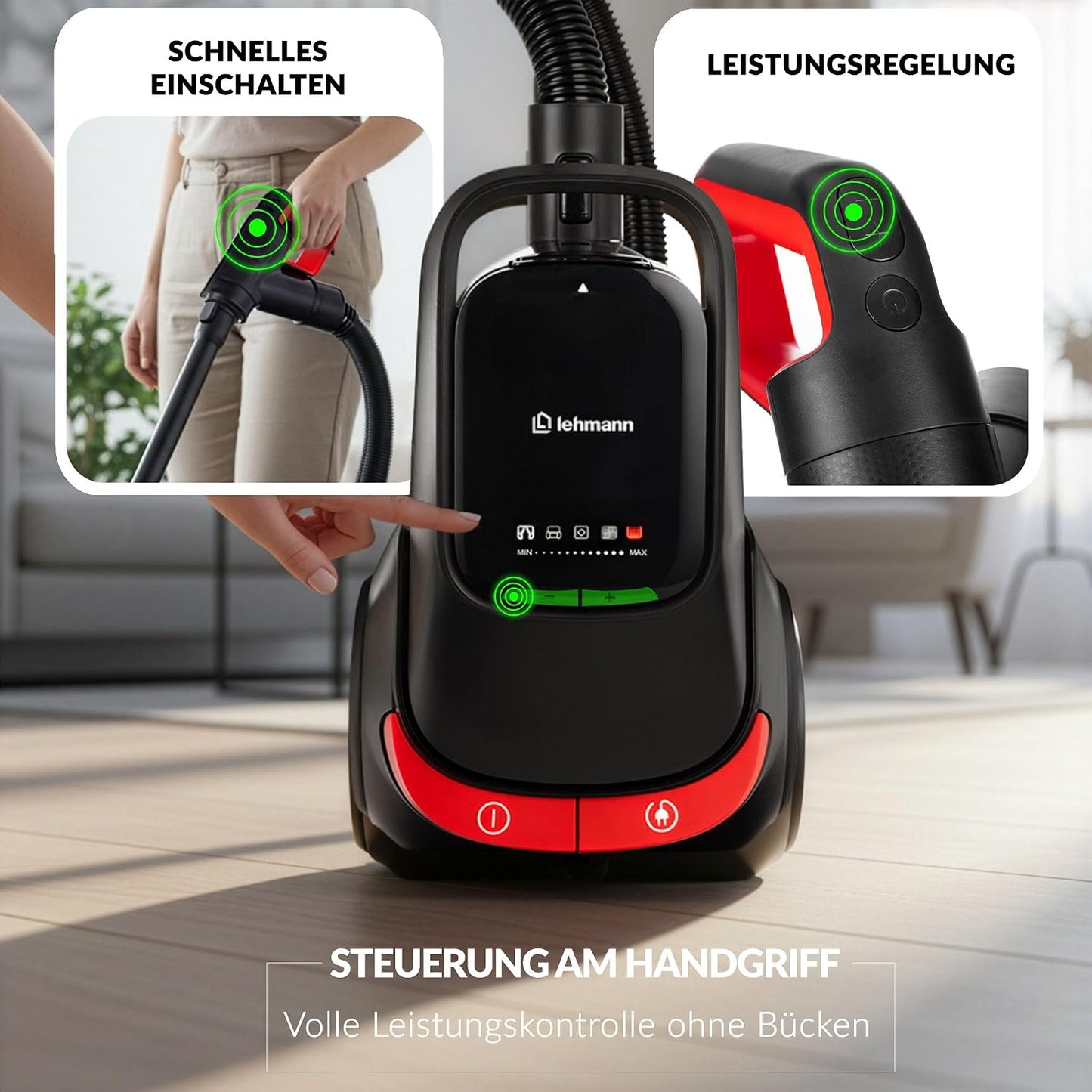 Beutelloser Staubsauger mit Zyklontechnologie