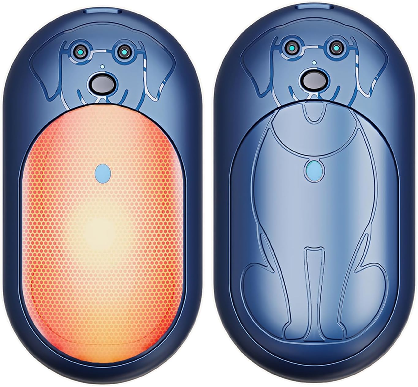 Elektrische Handwärmer 2er-Set, wiederverwendbar, Blau