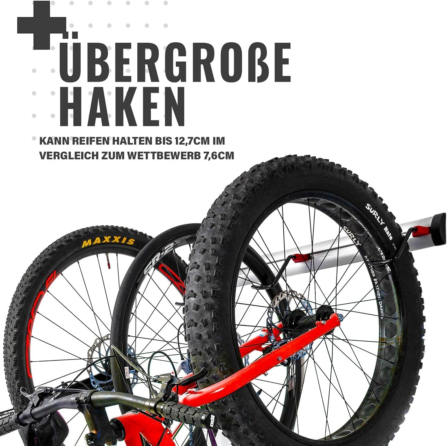 Velo Wandhalterung für Garage, Wandhalterung 6 Fahrräder