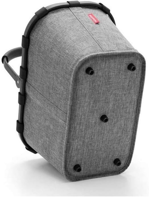 Carrybag - Einkaufskorb mit Abdeckung, Frame Twist Silver+black Red