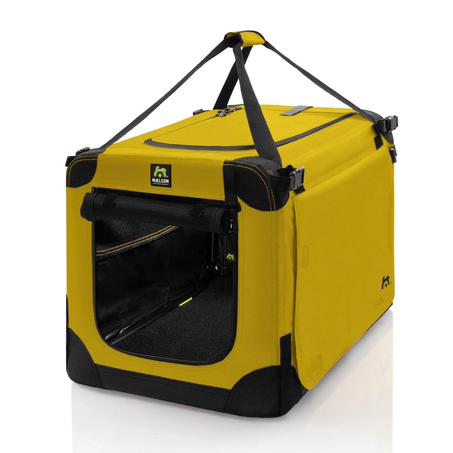 Faltbare Hunde-Transportbox, L 52 x B 33 x H 33 cm Safran Gelb