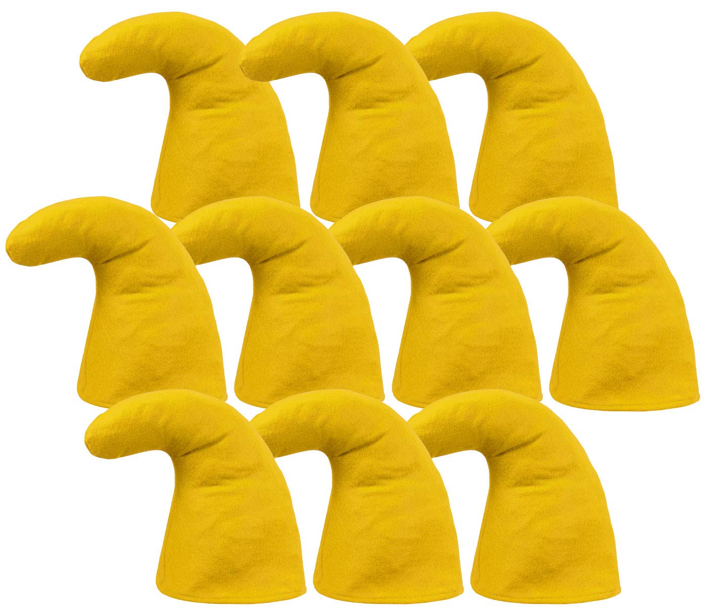 10er-Set Zwergenmützen, Gelb