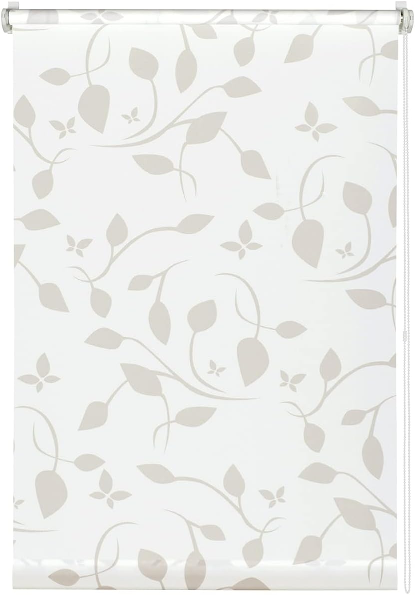 EASYFIX Rollo Dekor 100 Scandinavian, 80 x 180 Weiss/Natur