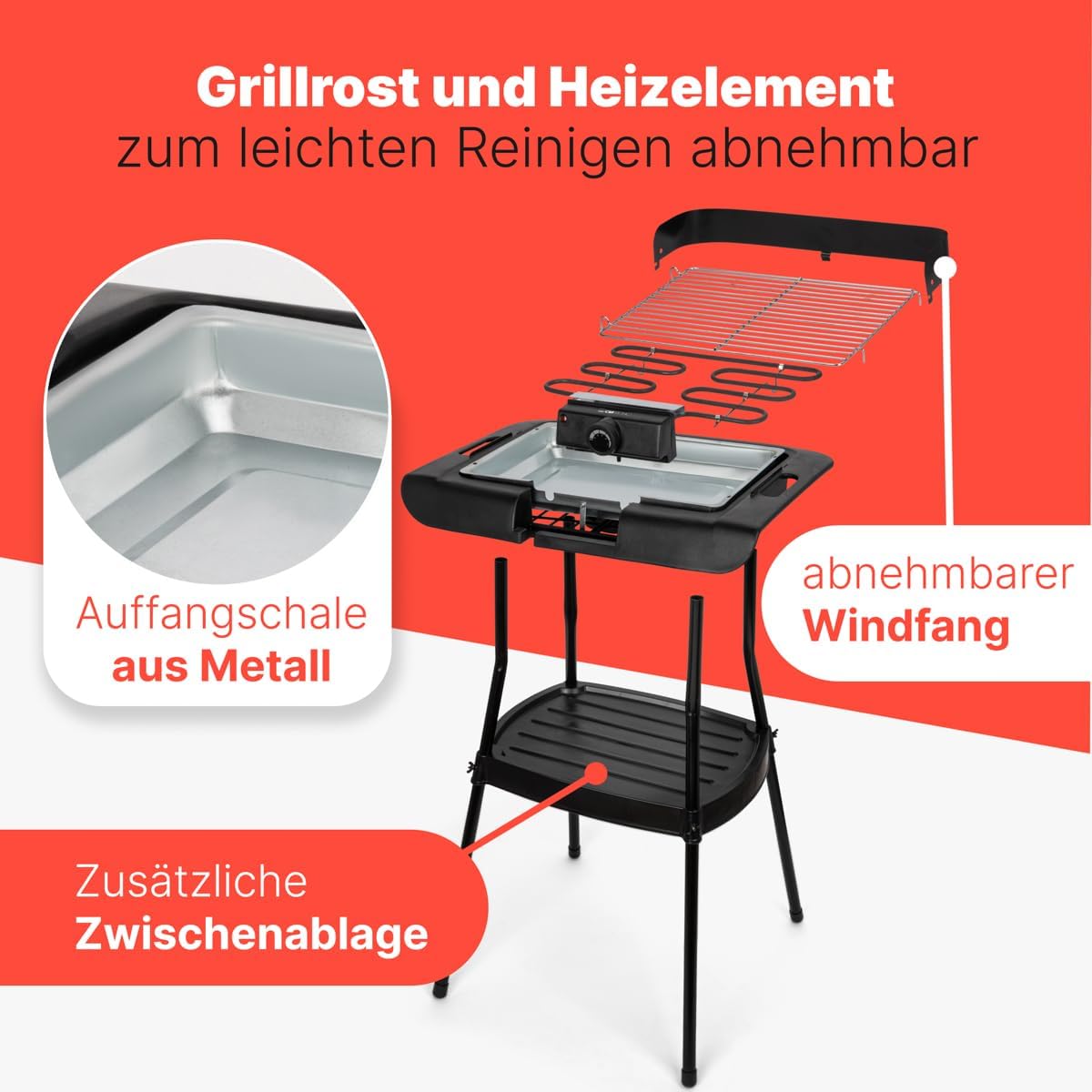 Stand- und Tischgrill, Modell 2026