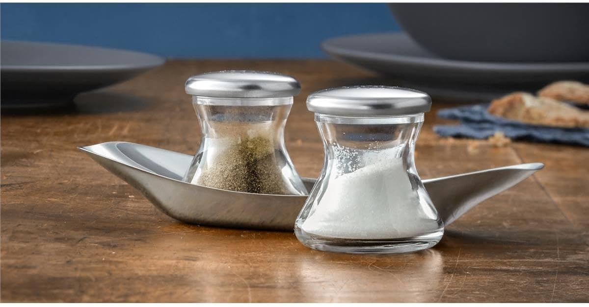 3-teiliges Salz und Pfefferstreuer Set "Max und Moritz"
