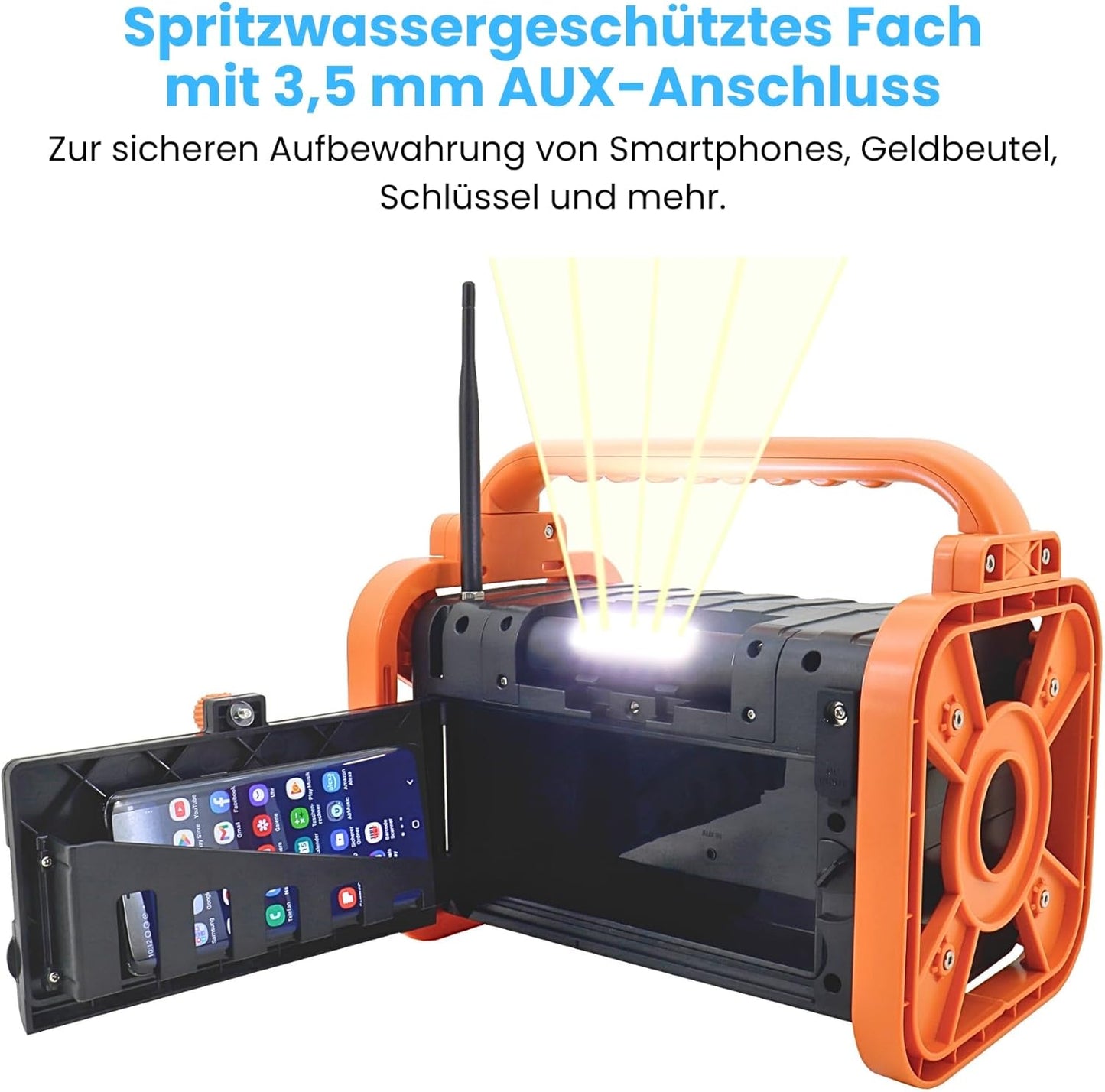 Baustellenradio DAB80OR, orange schwarz