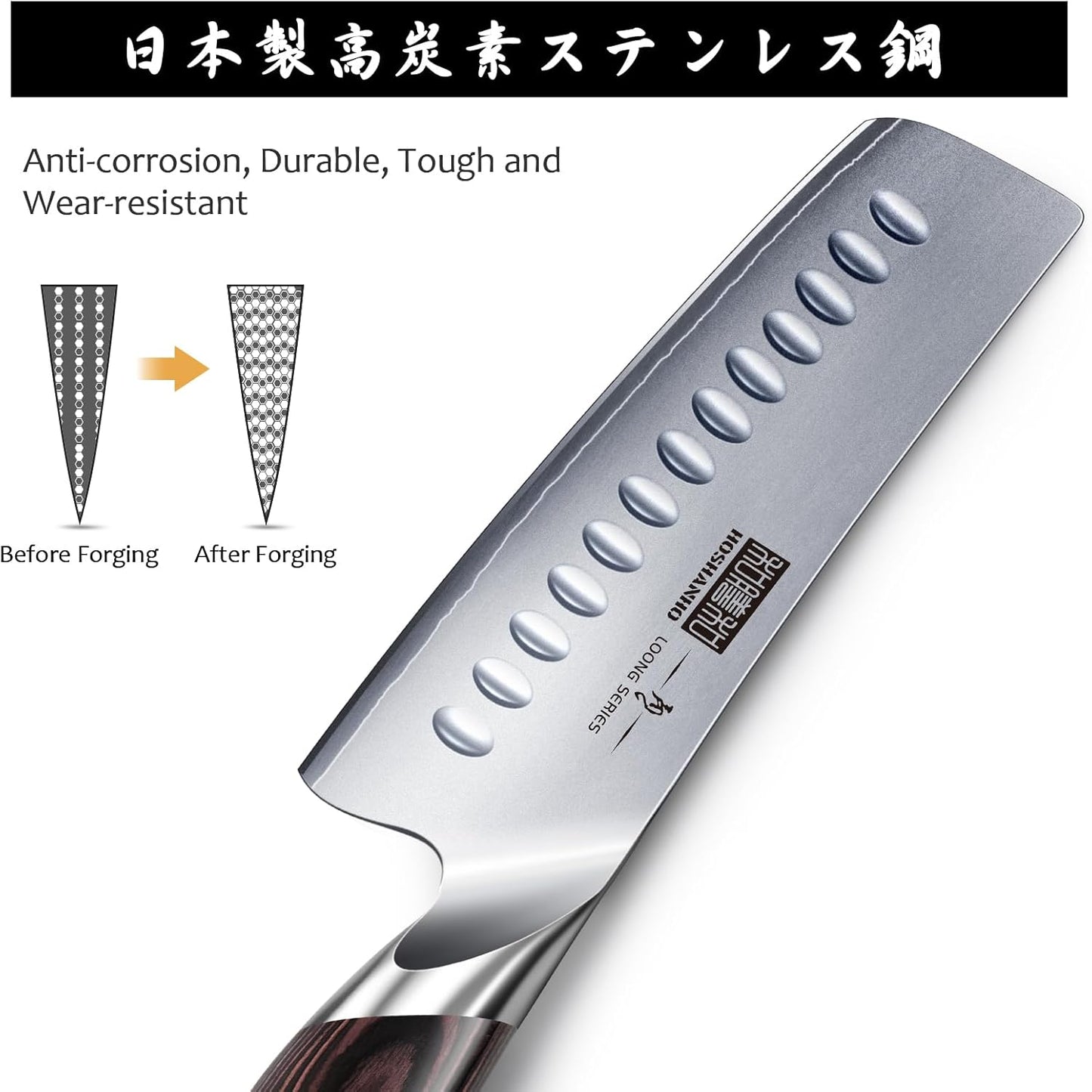 Nakiri Küchenmesser, 18cm Nakirimesser Silber