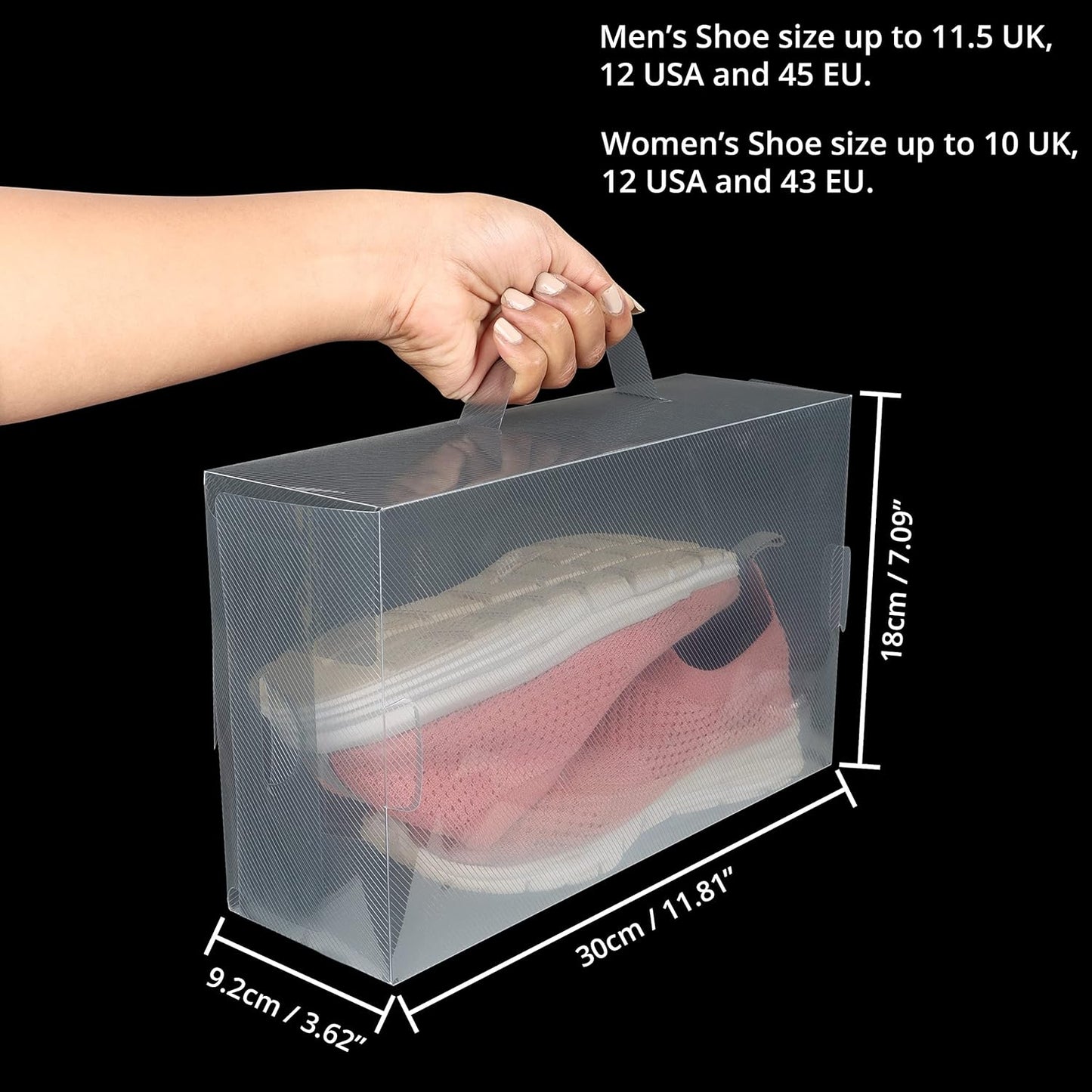 Schuh-Organizer Set (10 Stück, stapelbar), Grau 10 Pack (30 x 9.2 x 18cm )