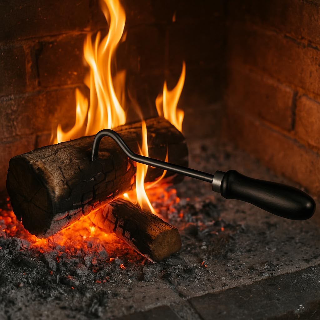 Bügelstahlhaken für Kamin und Holzofen, 300 mm