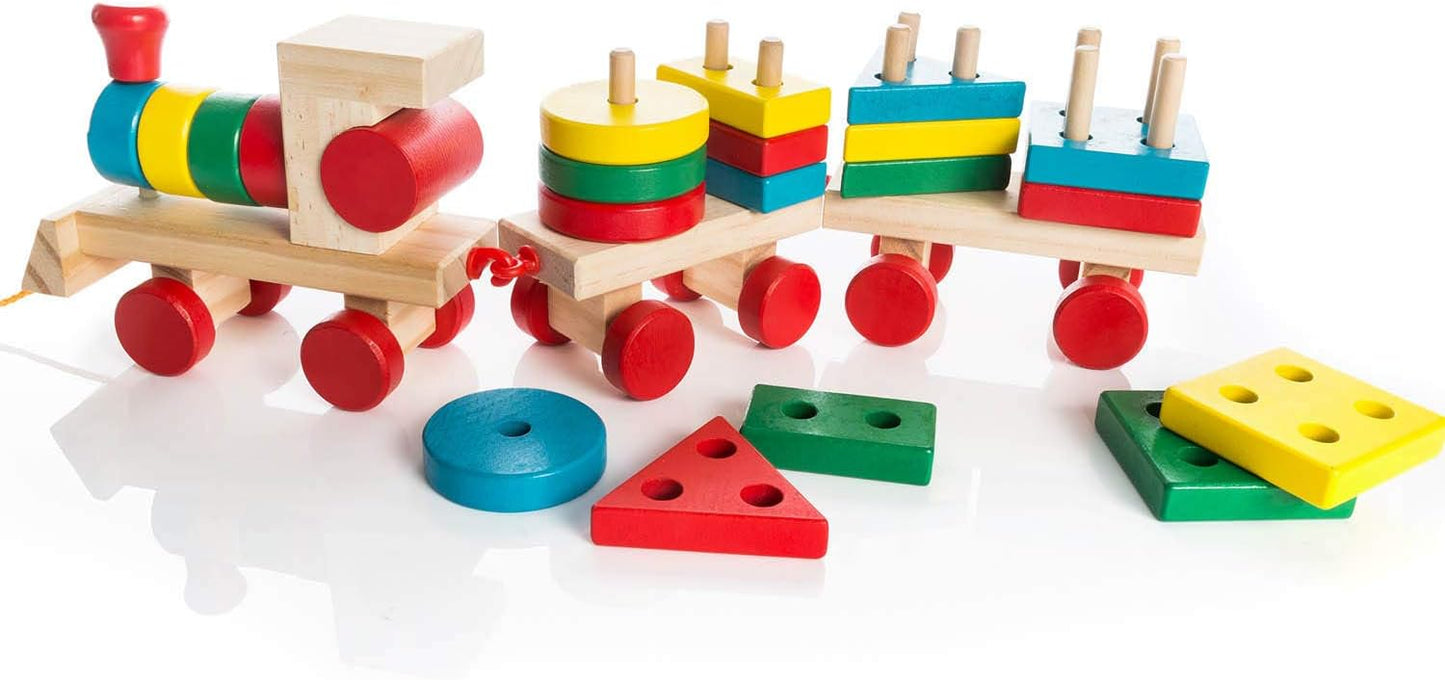 Holz-Eisenbahn Spielzeug-Set, Holzzug
