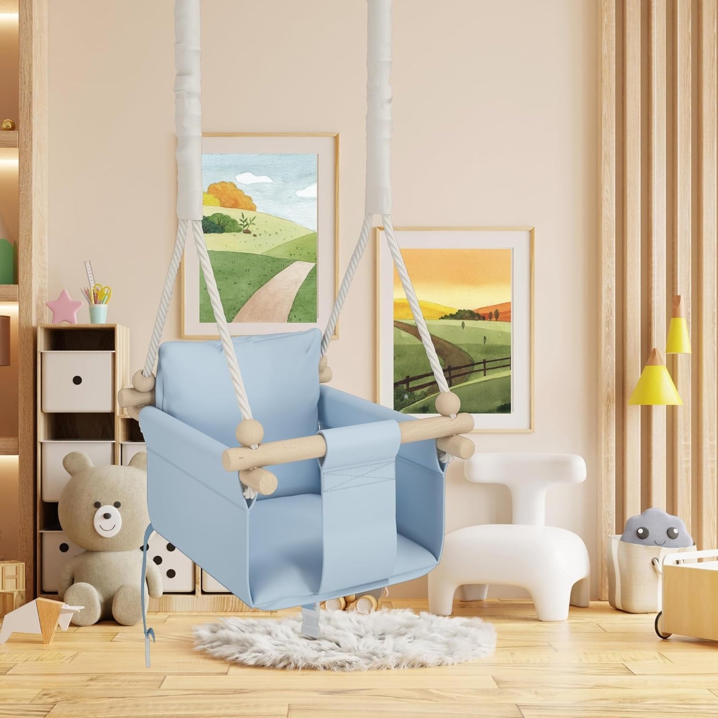 Babyschaukel, Blau
