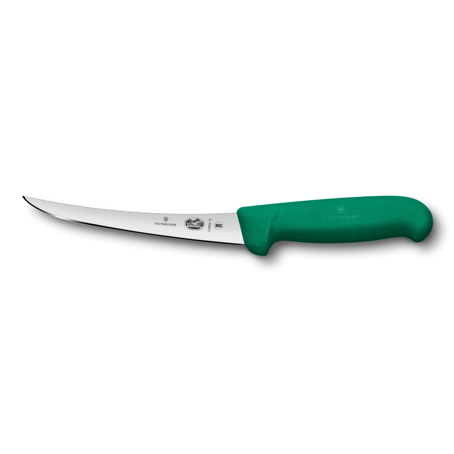 Fibrox Ausbeinmesser mit gebogener Klinge, Grün