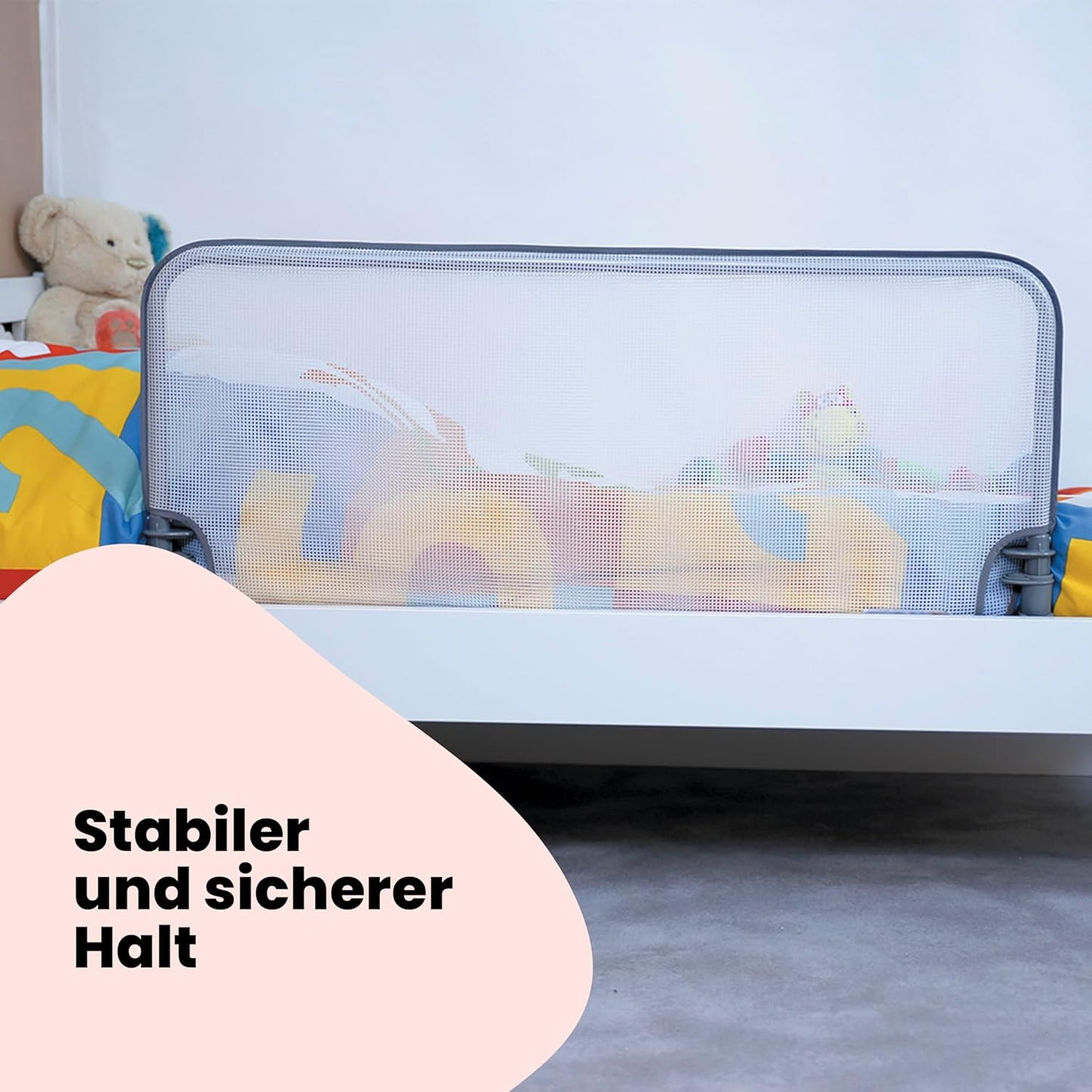 Standard Bedrail Grey, Standard Bed Rail 90 cm