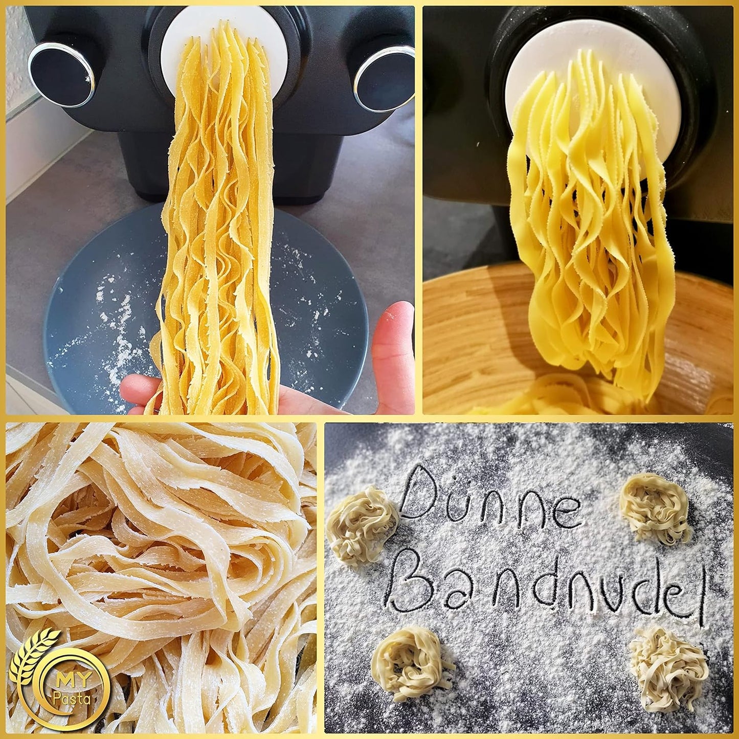 Pasta Disc, Dünne Bandnudeln