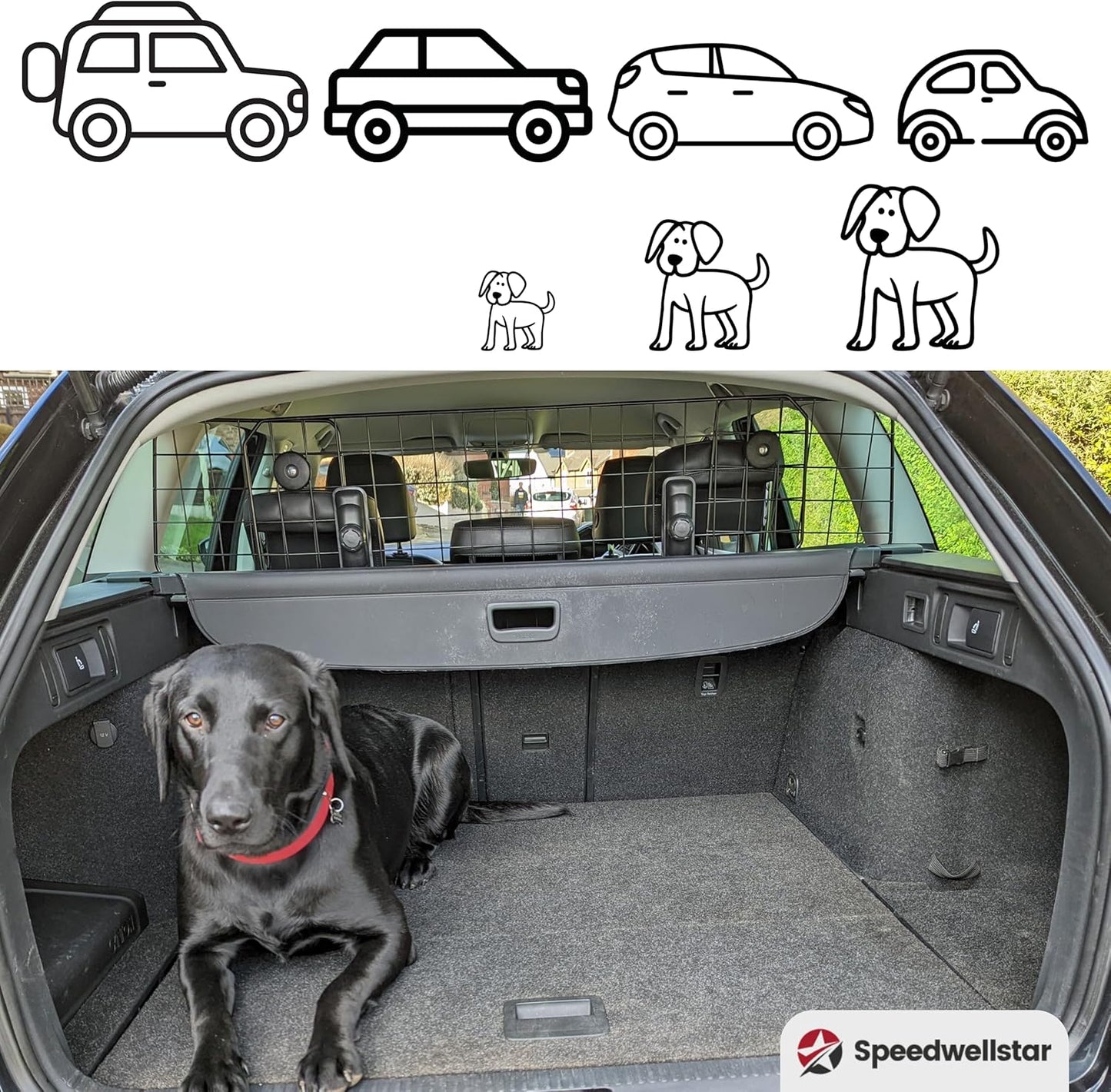 Hunde-Auto-Trenngitter