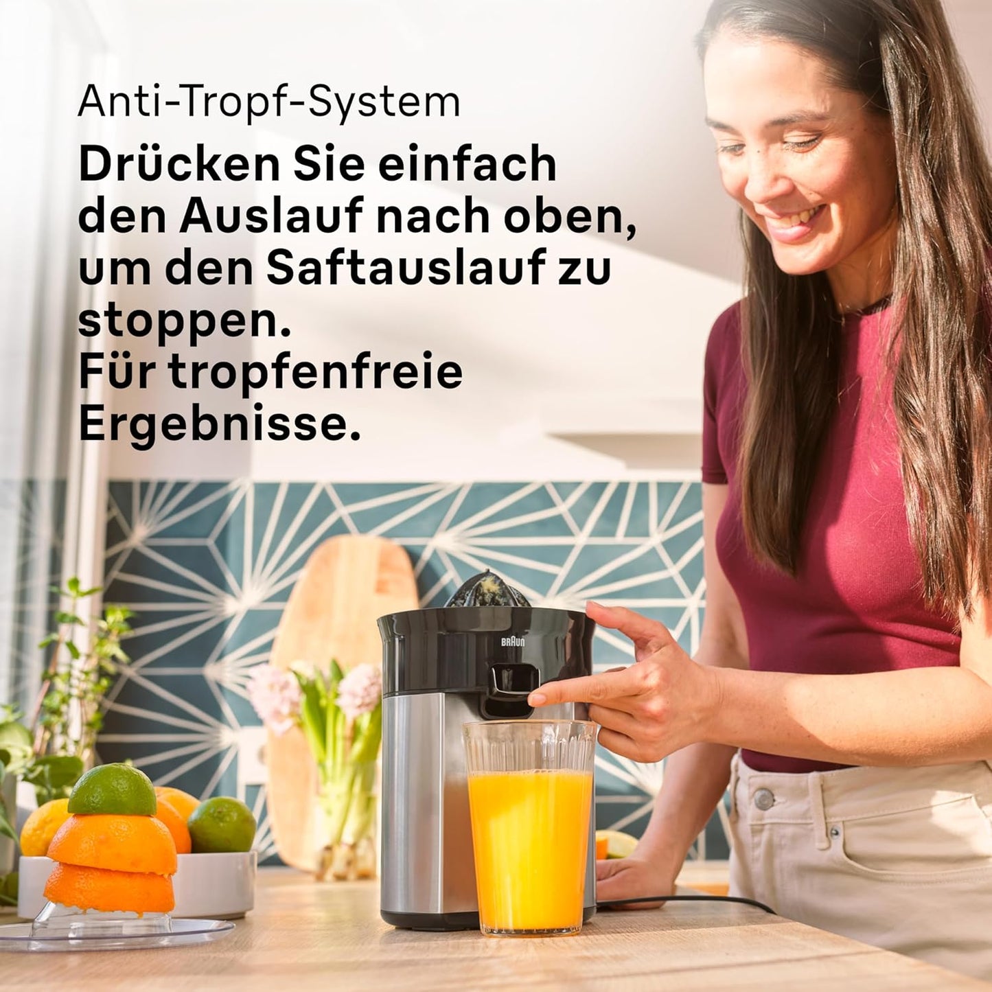 CJ 5050 BK Zitruspresse CitrusQuick, Schwarz