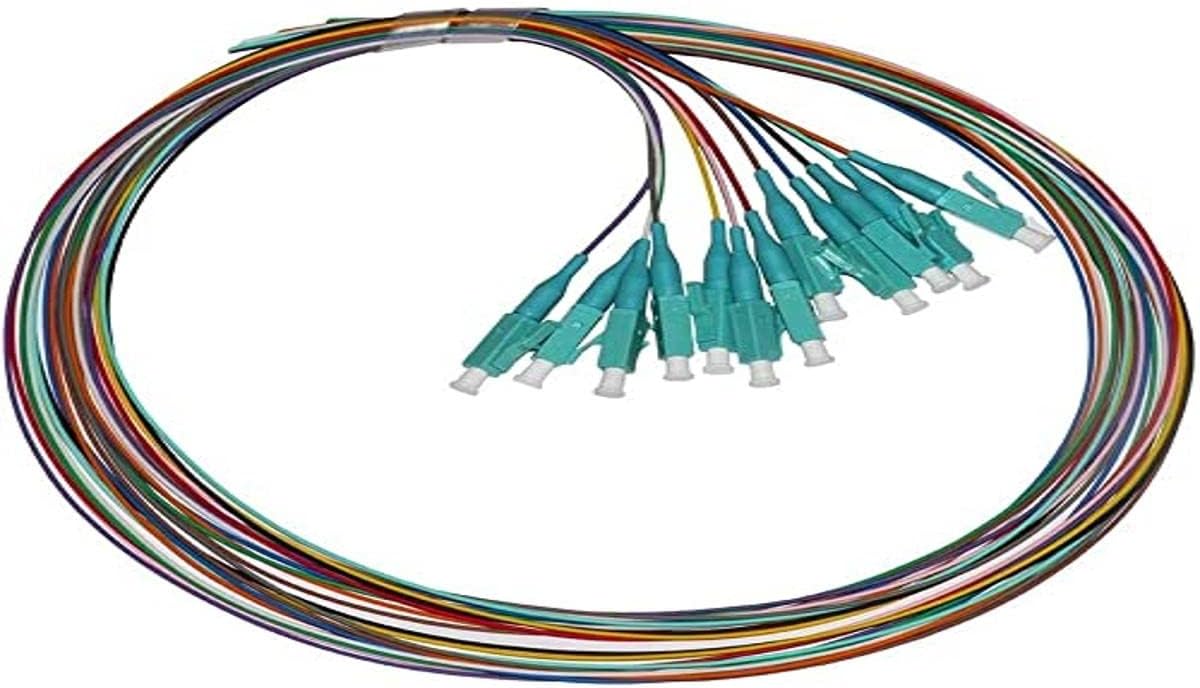 12er Set Pigtail-Kabel LC Om3 Simplex