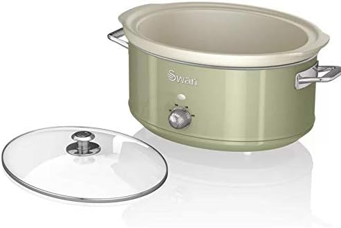 Retro Slow Cooker SF17031GN mit Keramikbehälter, 6,5L