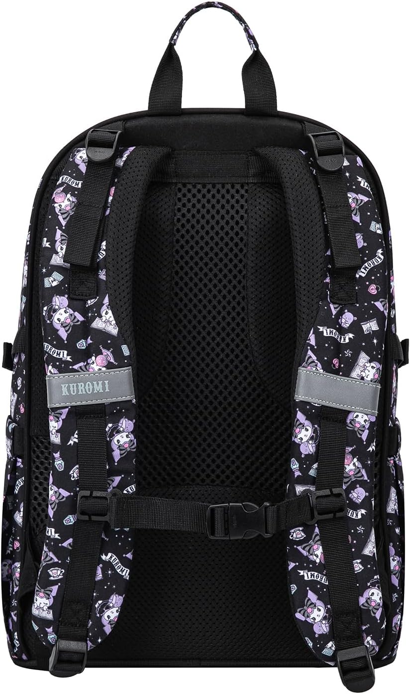 Schulrucksack-Set für Grundschüler (3-teilig), Kuromi Black