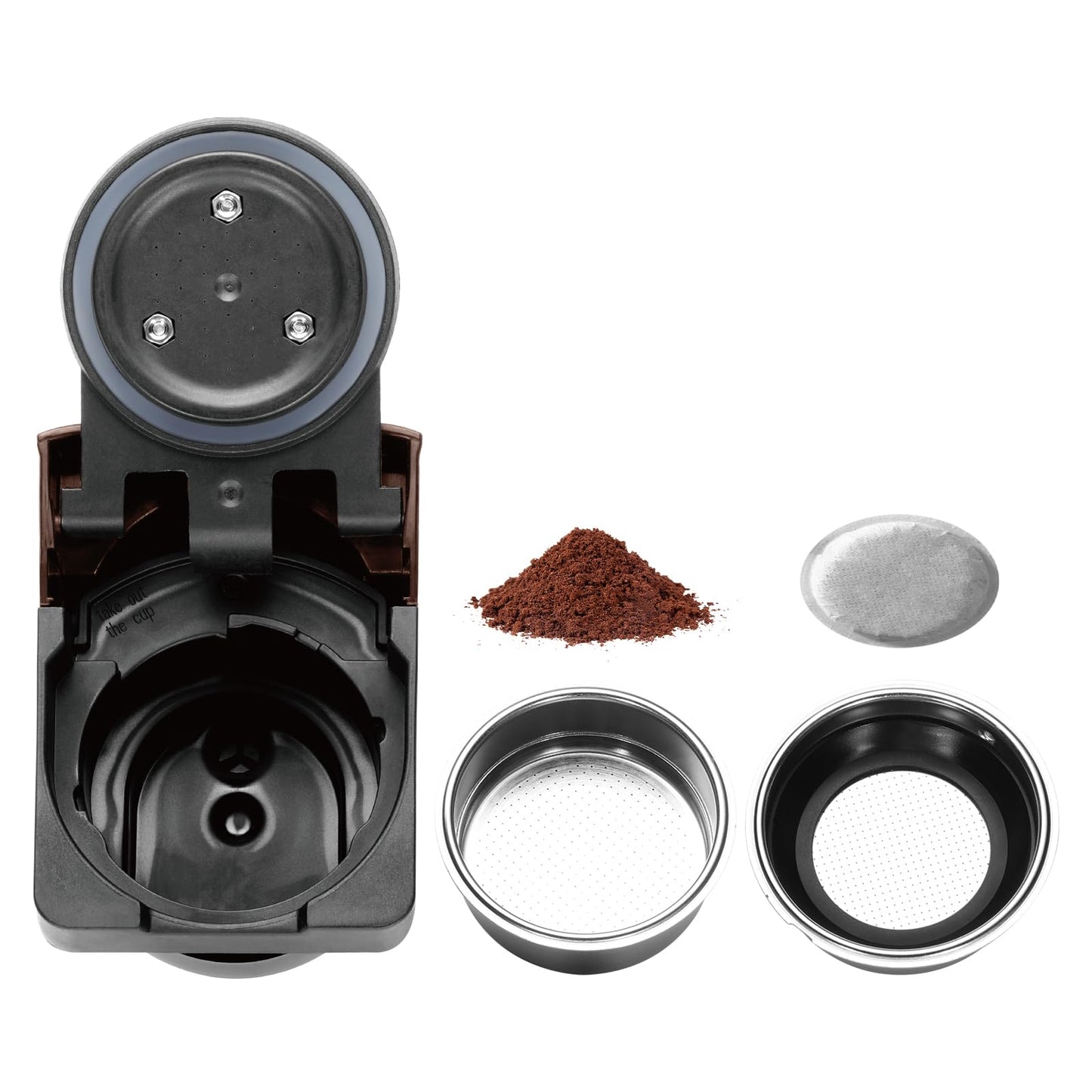 AC-513K/AC-513F Kaffeemaschinen-Zubehör für ESE-Pads und gemahlenen Kaffee, Ese