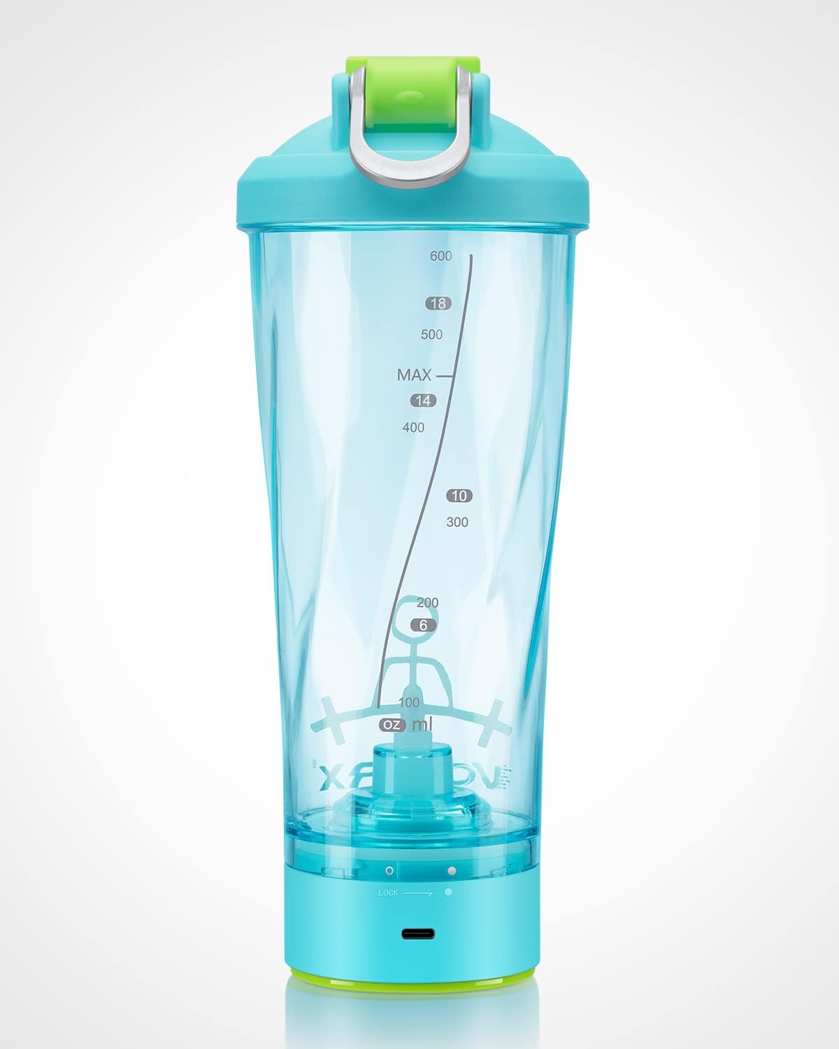 Elektrischer Eiweiss-Shaker, Cyan