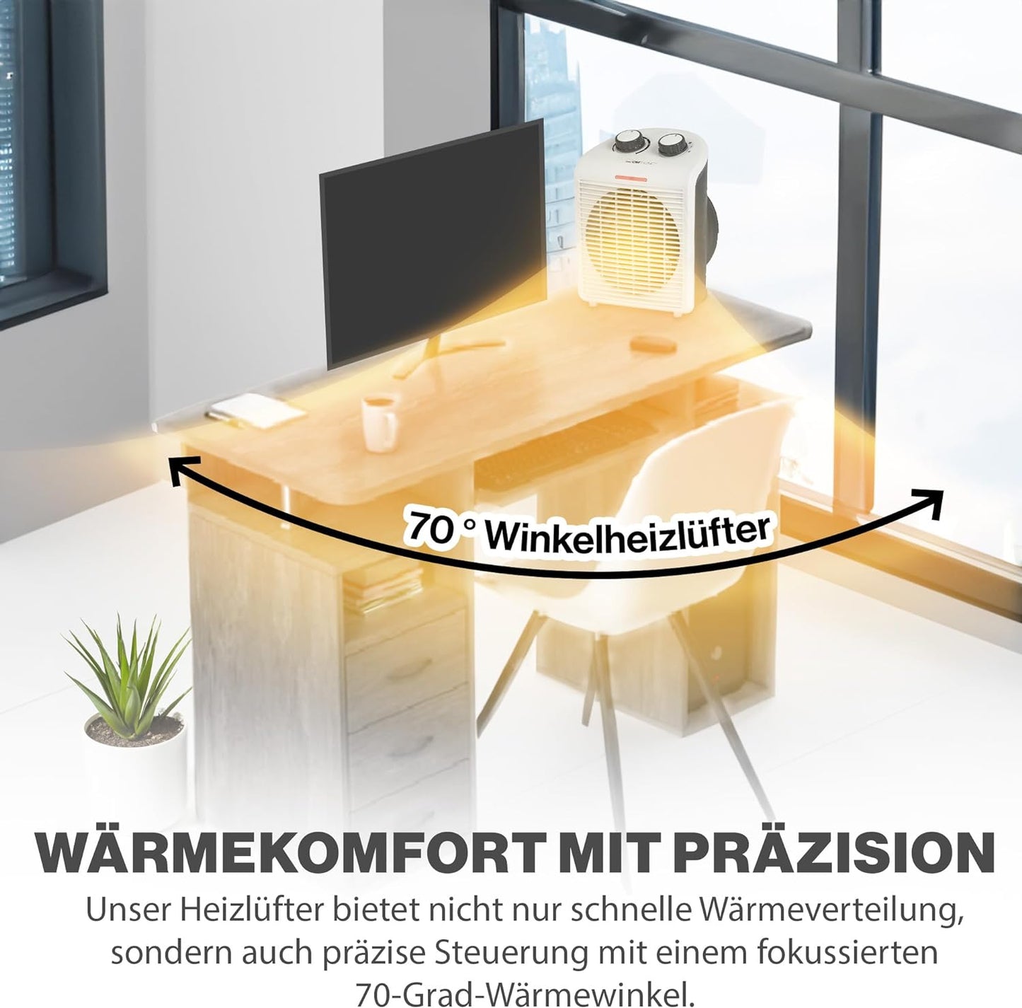 Elektrische Raumheizung HL3761, HL 3761 weiss 2000W ; Heizlüfter
