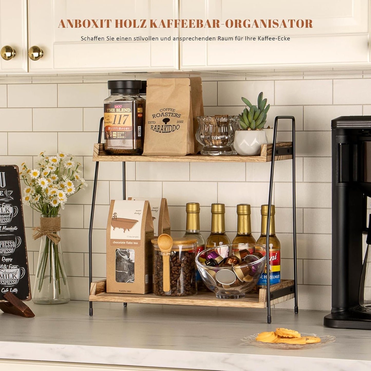 Kaffeebar Organizer, Braun
