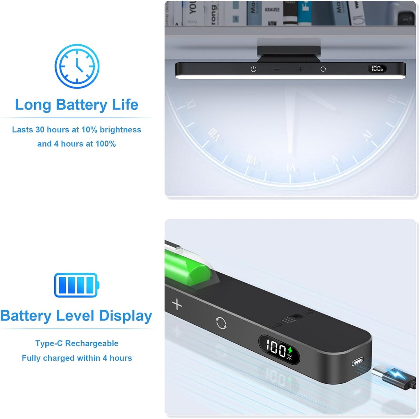 Kabellose LED Unterbauleuchte, 5.0 Watt Touch-steuerung