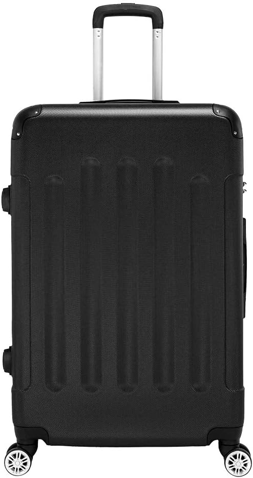 3-teiliges Koffer-Set VIC0542, Schwarz-3 / Kofferset 3tlg(Mit Eckenschutz)
