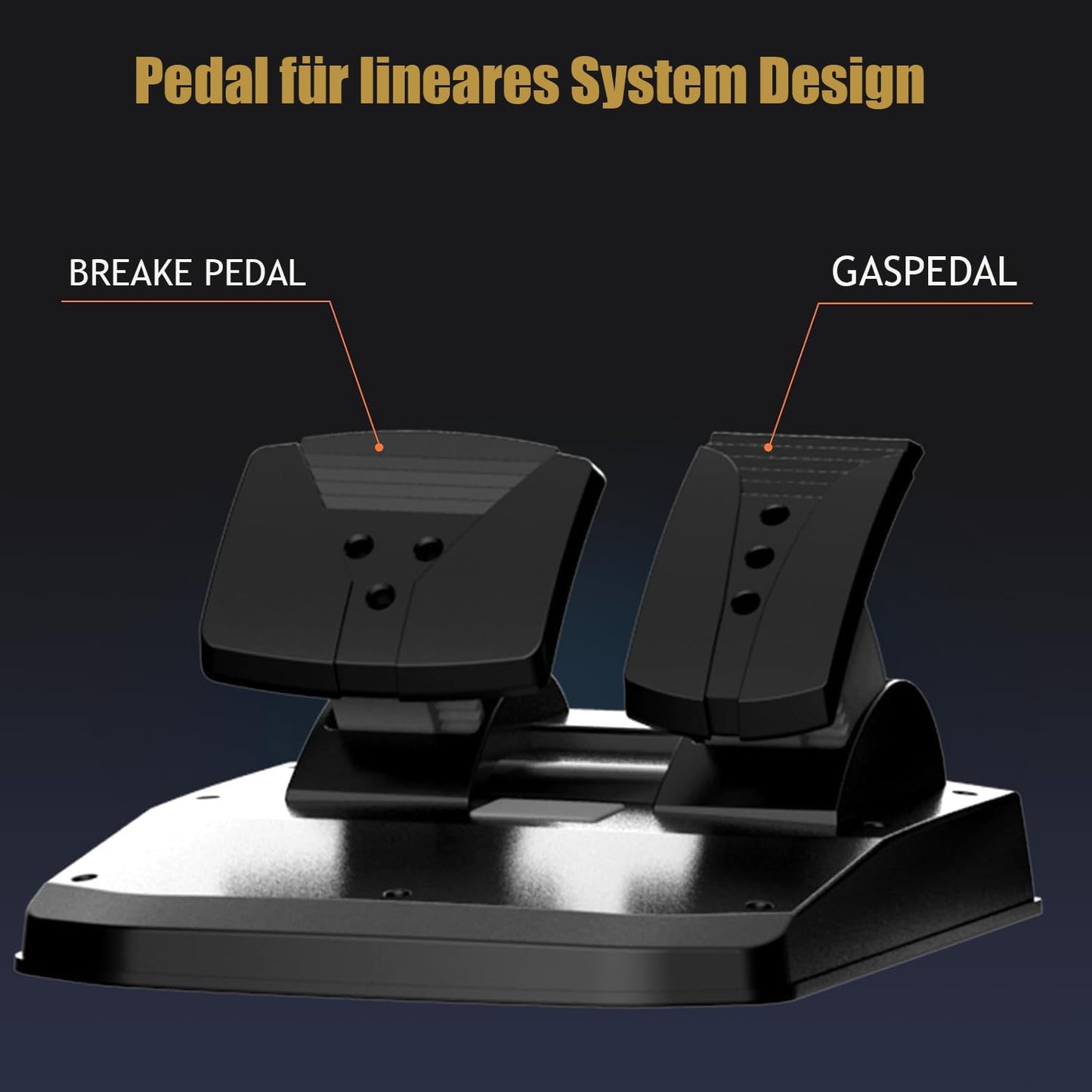 R270 Gaming Lenkrad mit Pedalen und Vibrationseffekt (270°)