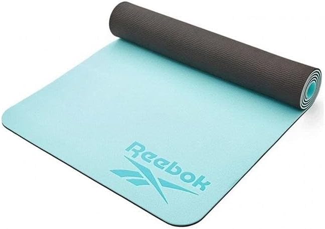Doppelseitige Yogamatte, Blau