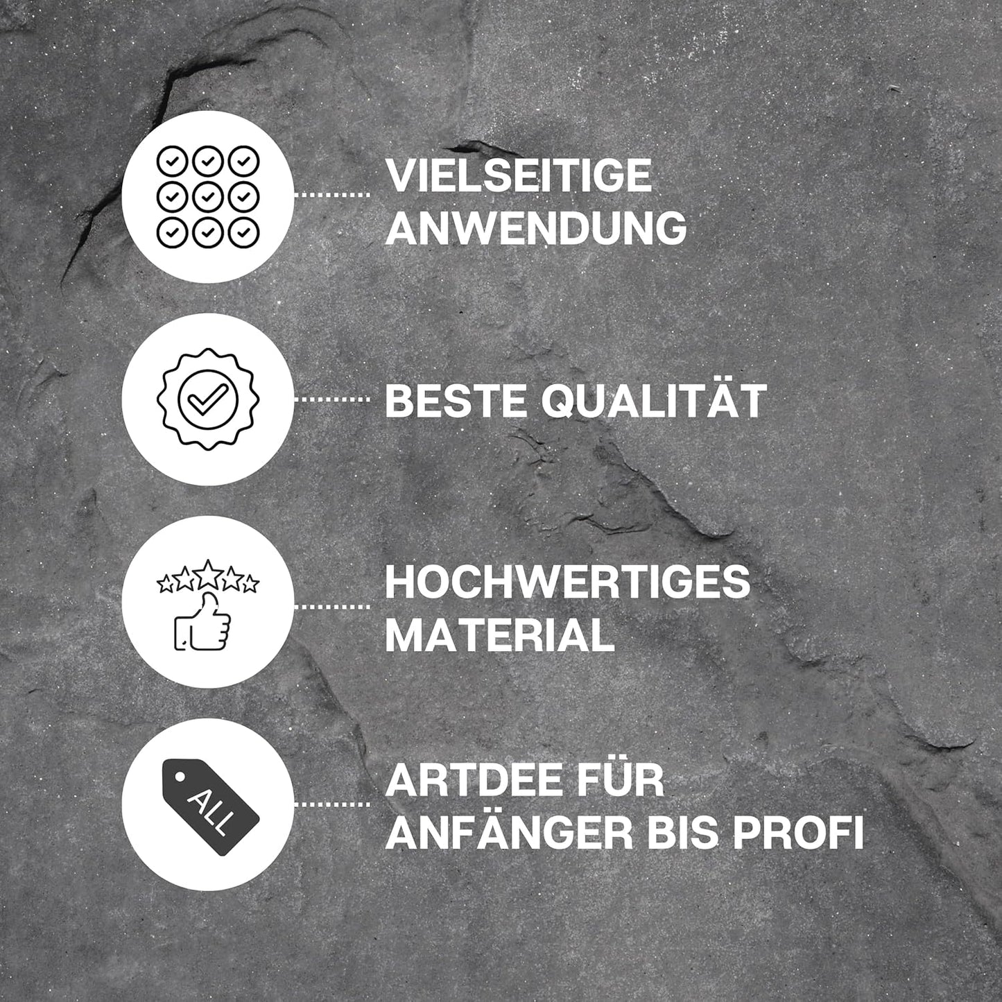 Speckstein-Schnitzset, Schleifpapier und 4 Specksteinraspeln