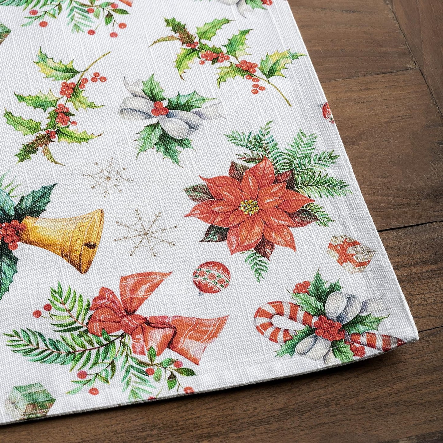 Dekoratives 4er-Tischset mit Weihnachtsmotiven, 02 - Chromo
