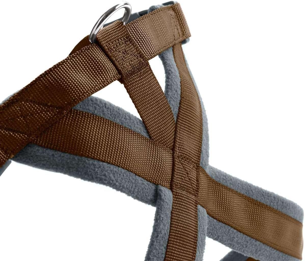 Hundegeschirr London Comfort, atmungsaktiv, verstellbar, braun XS-S
