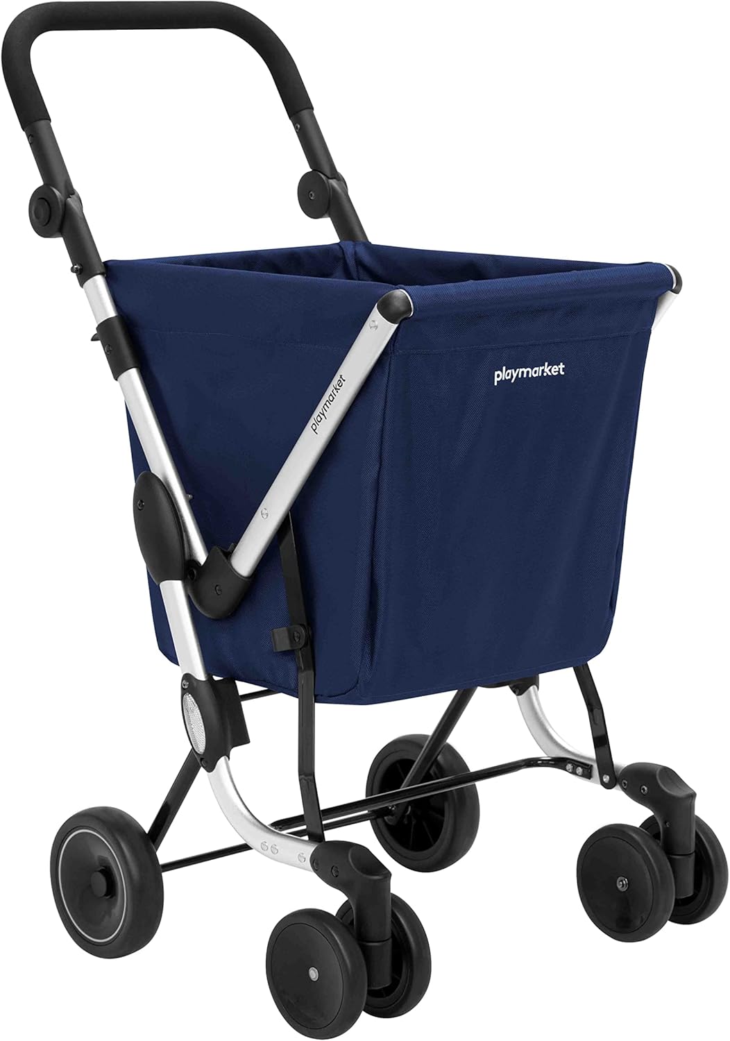 Klappbarer Einkaufswagen, Blau (Navy)