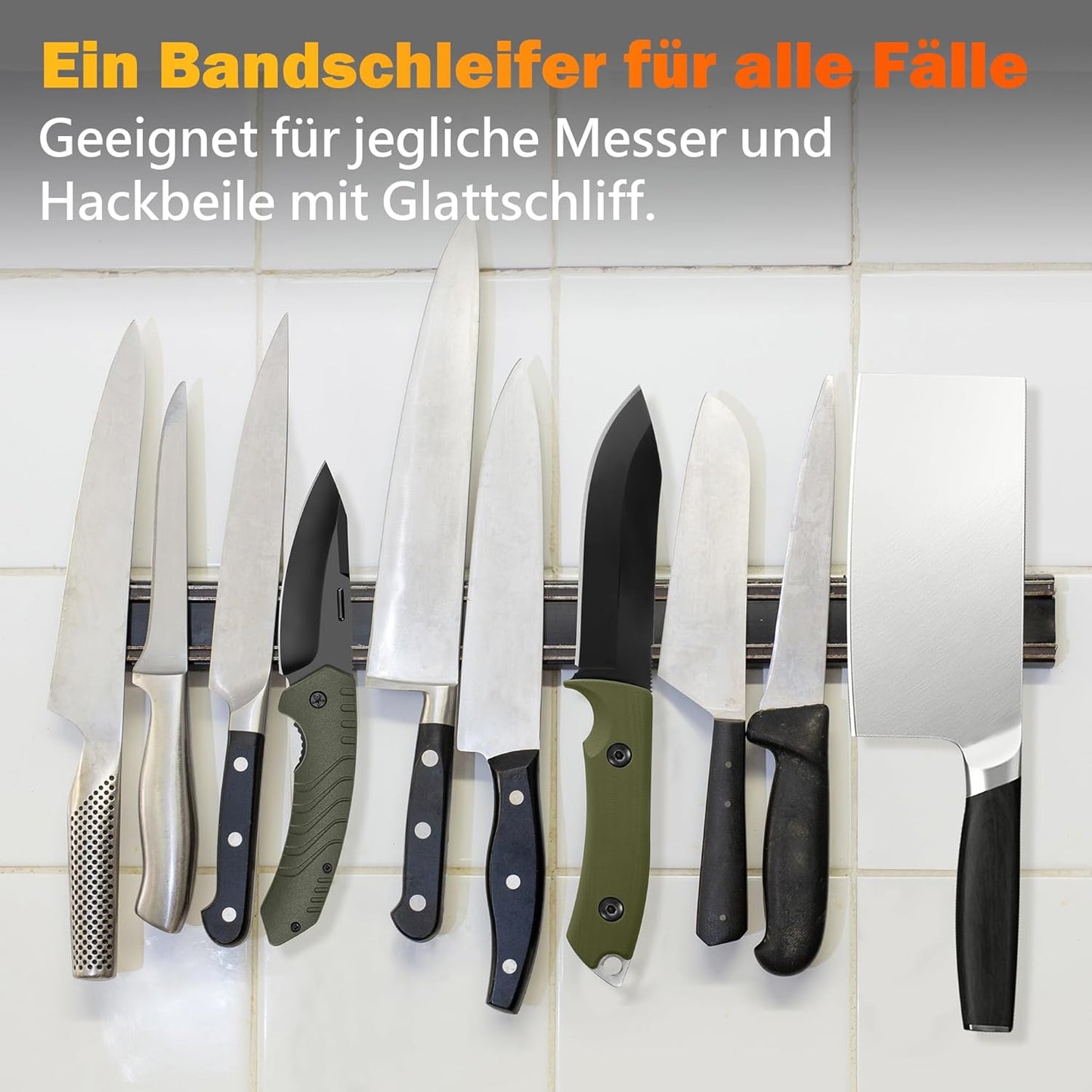 Elektrischer Messerschärfer TG2002 mit 4 Schleifstufen, Bandschleifer