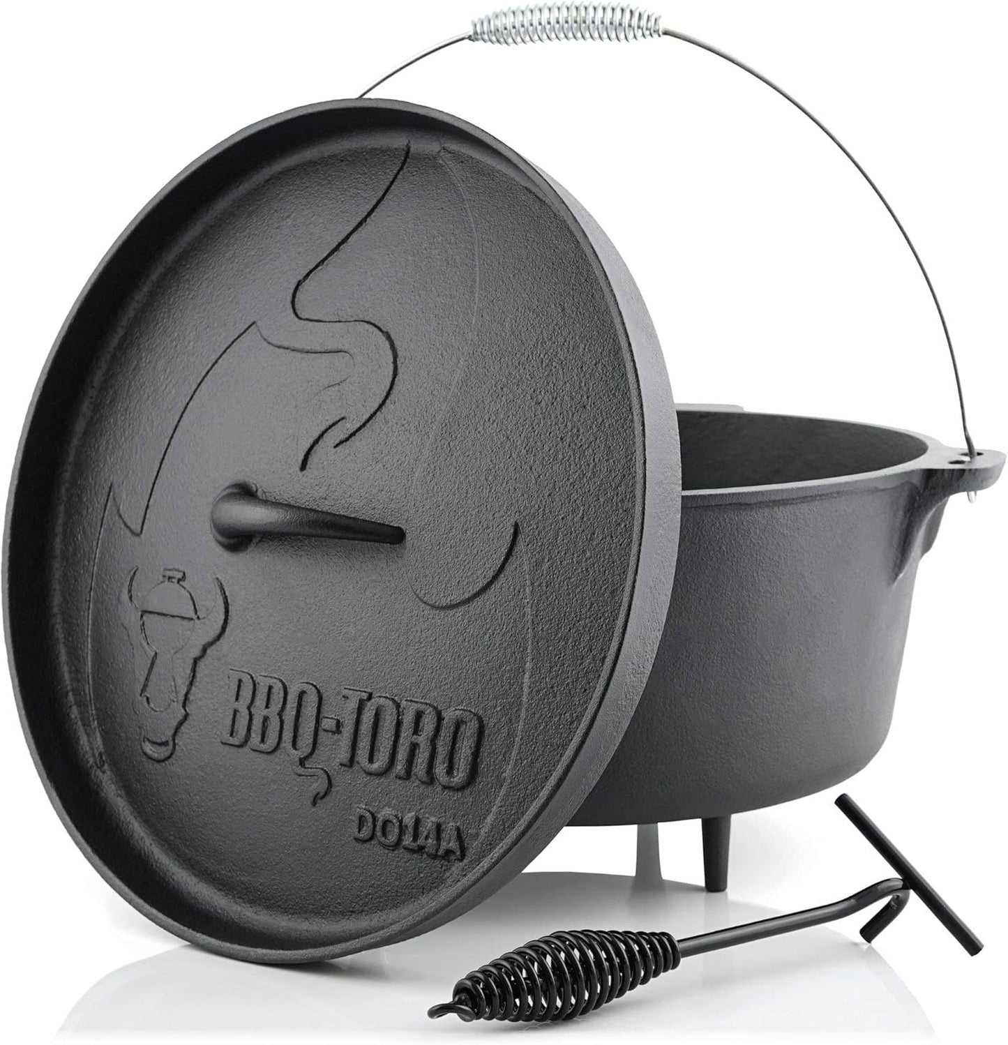 Dutch Oven Alpha Serie mit Deckelheber, DO14A, DO14A - 13,3 litres Topf mit Füsse