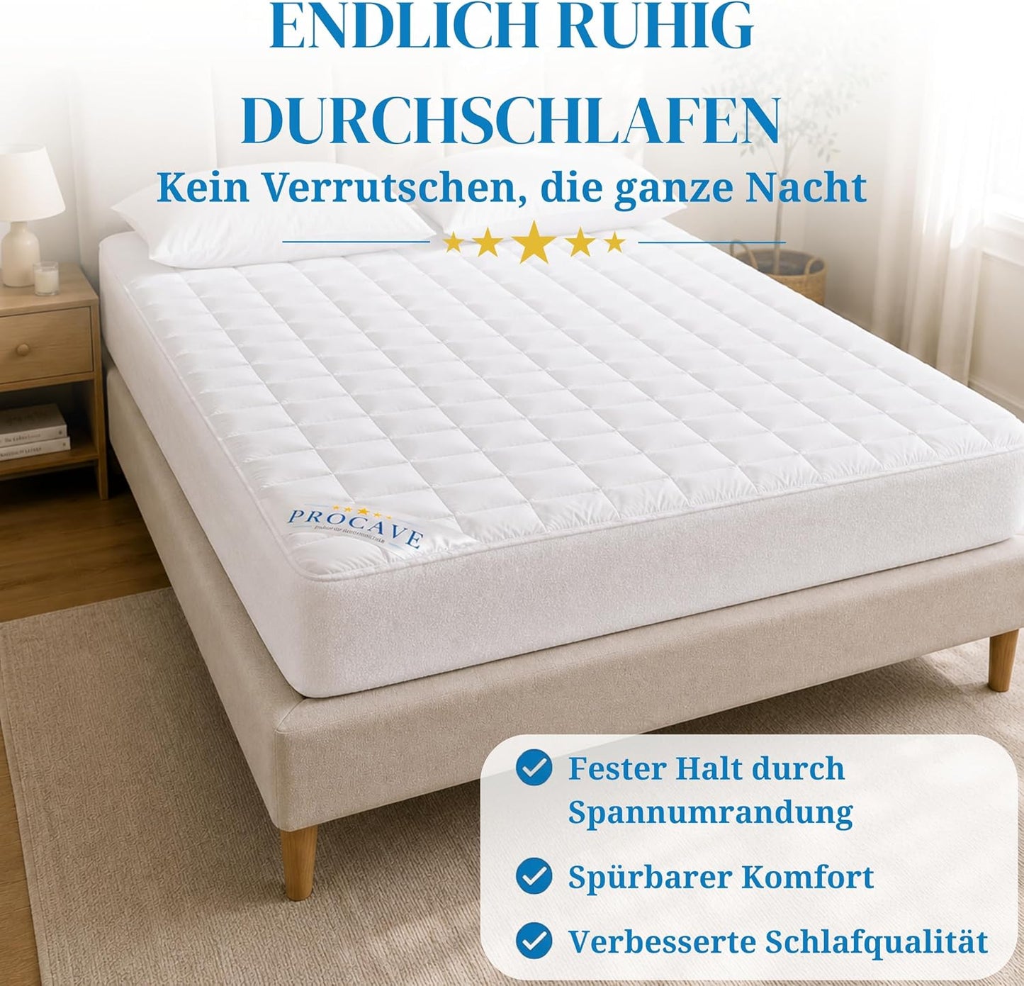 Matratzenschoner mit Spannumrandung, 100 x 220 cm