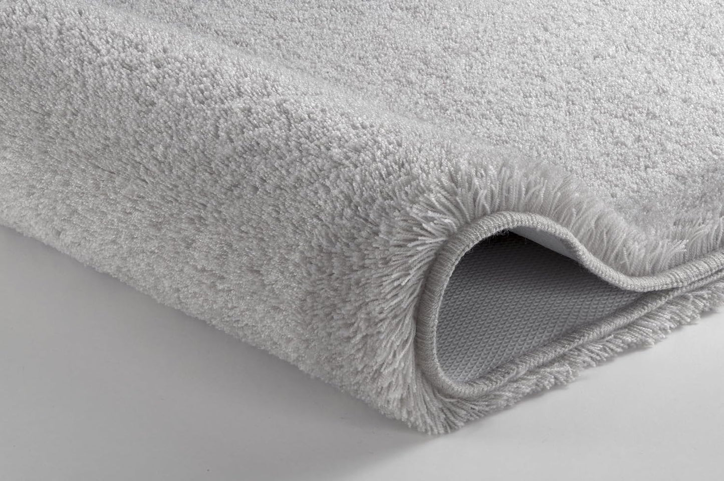 Rutschfester Badteppich Relax, Grau 50 x 80 cm (Rechteckig)