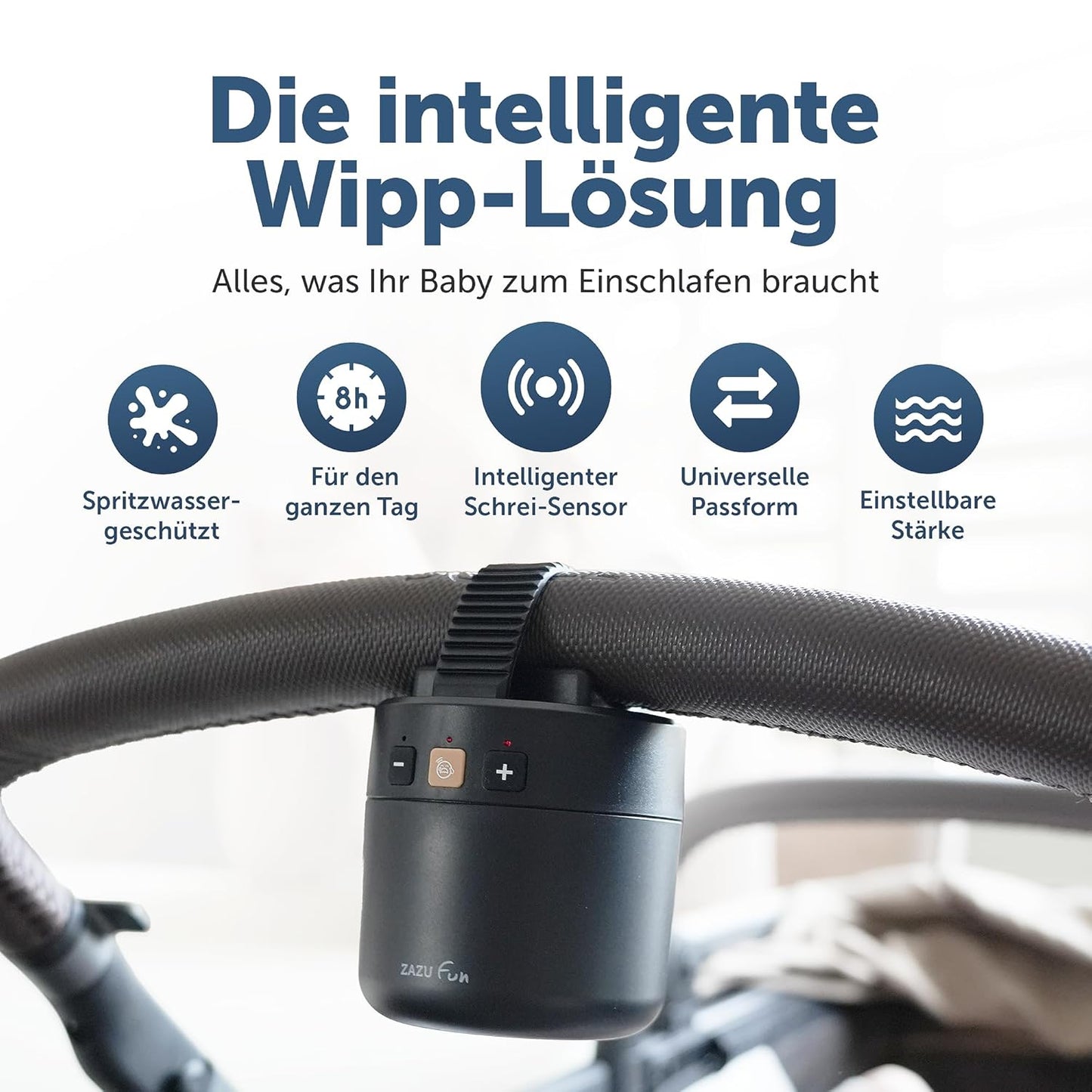 Baby-Kinderwagen-Schaukler Roxy mit Weinen-Sensor