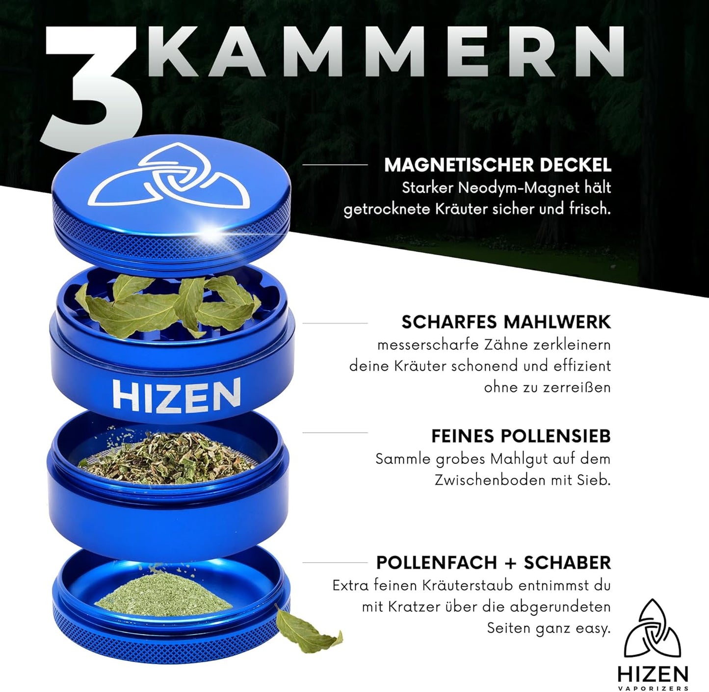 Kräutermühle, Blau