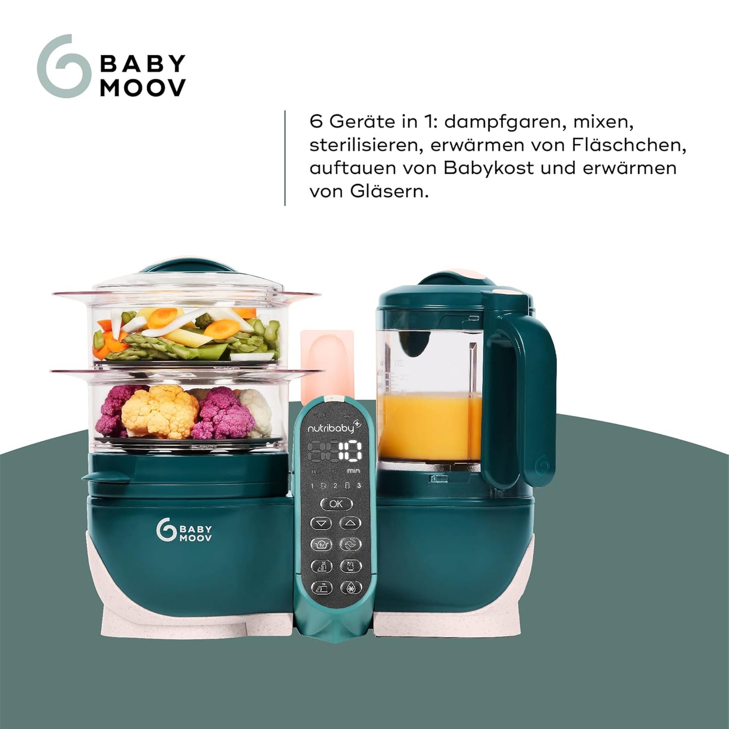 Babynahrungszubereiter Nutribaby Plus, Nutribaby Plus Opal Green
