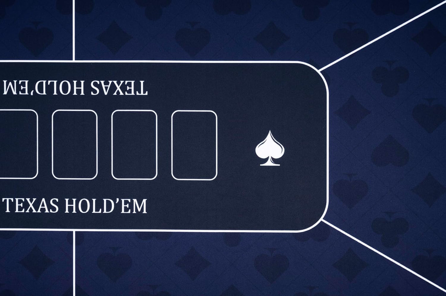 Rutschfeste Pokermatte, Blau 180x90cm
