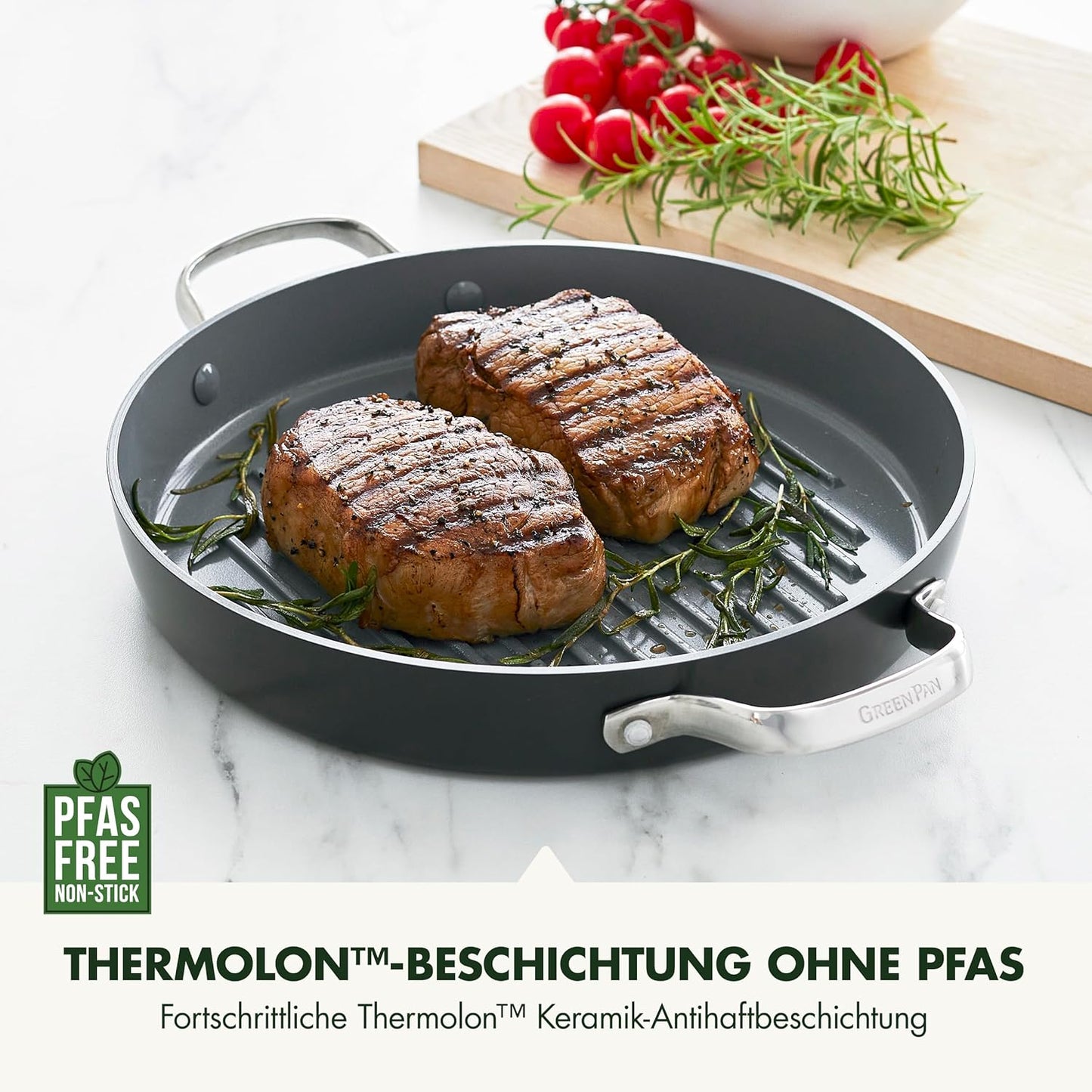 Grillpfanne, 28 cm, Quad. Grillfpfanne 28 cm